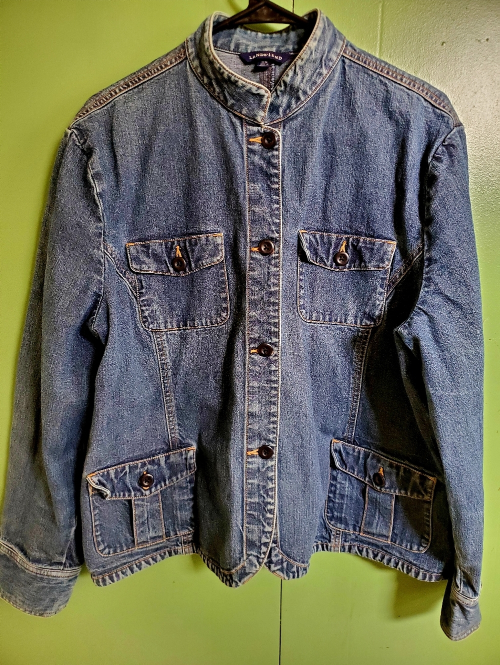 Lands' End Vintage-Inspired Indigo Denim Jacket